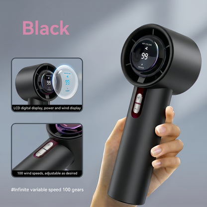 Xiaomi Turbo Handheld Fan – USB Rechargeable, 100 Speeds