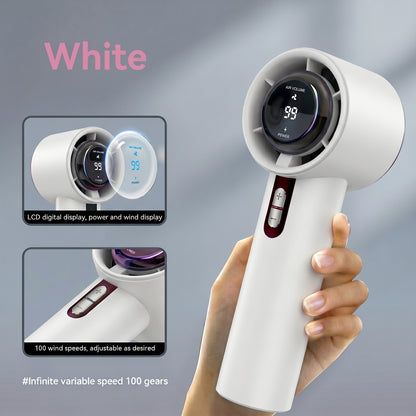 Xiaomi Turbo Handheld Fan – USB Rechargeable, 100 Speeds